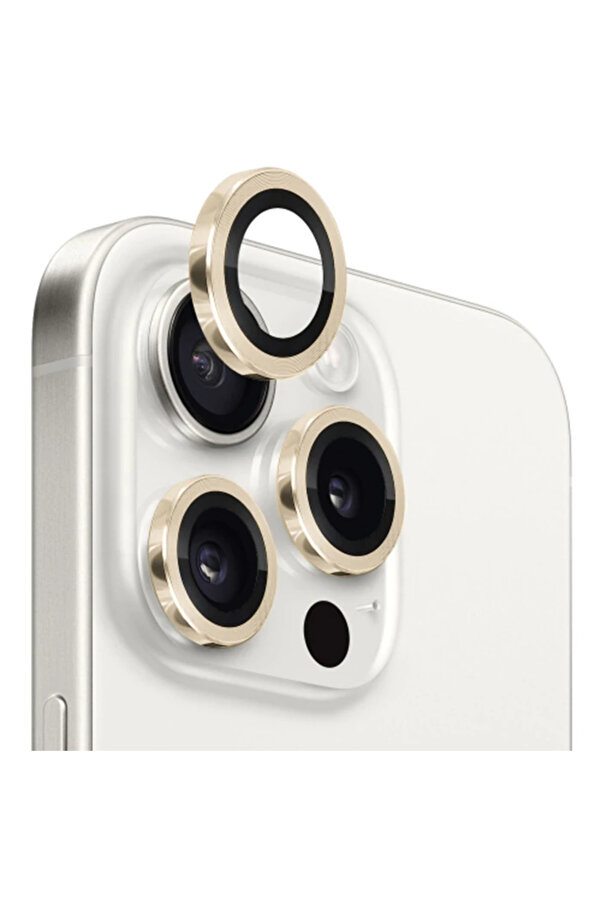 Ally İphone 15 Pro/15 Pro Max Kamera Lens Koruma Camı-(5775) - Gms5180-2709