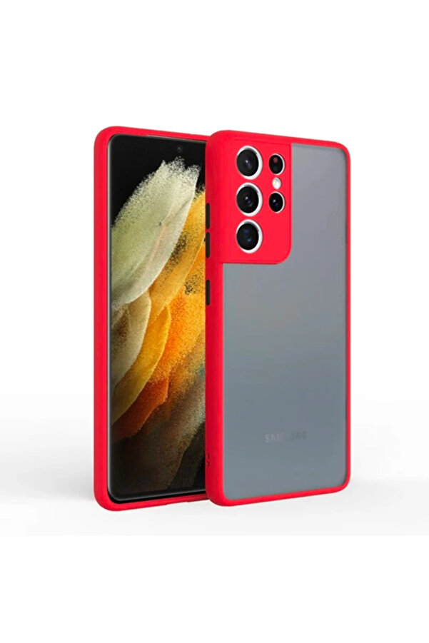 Sm Galaxy S21 Ultra Ultra Kamera Korumalı Premi̇um Si̇li̇kon Kılıf-(1903) - Dropx8454-2425