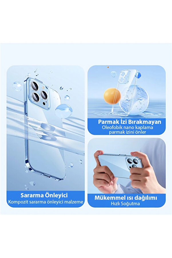 Crystal İphone 14 Pro 6.1 Ultra-Thi̇n Si̇li̇kon Kılıf + Tempered Ekran Koruyucu S - Dropx5969-7950