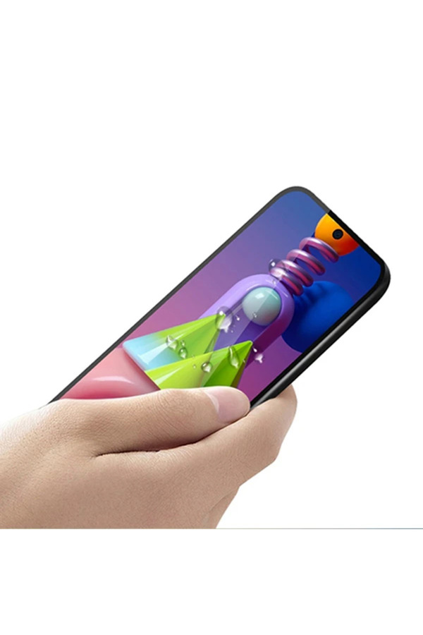 Geneloem Ally Sm Galaxy M51 Full Glue Tempered Full Cam Ekran Koruyucu-(5775) - Korbx3665-3597