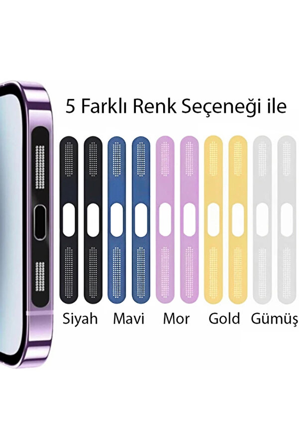 Ally İphone 15 Pro İçi̇n Anti̇-Dust Toz Ve Ki̇r Önleyi̇ci̇ Sti̇cker 2 Adet Set-(190 - Dropx5496-5780