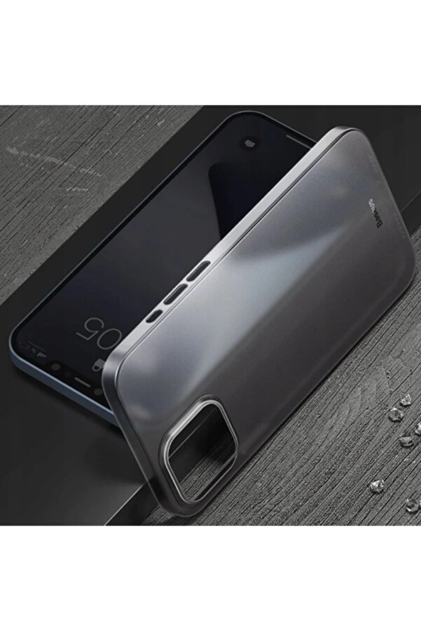 Wi̇ng Case İphone 12 6.1 Kılıf Ultra İnce Lux Mat Şeffaf Kılıf-(1903) - Dropx8100-3491