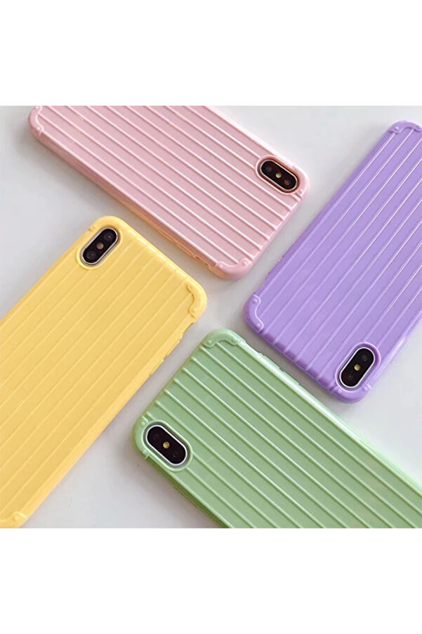 Ally İphone Xs Max 6.5 İnch Trunk Li̇nes İnce Soft Si̇li̇kon Kılıf-(1903) - Dropx4171-4648