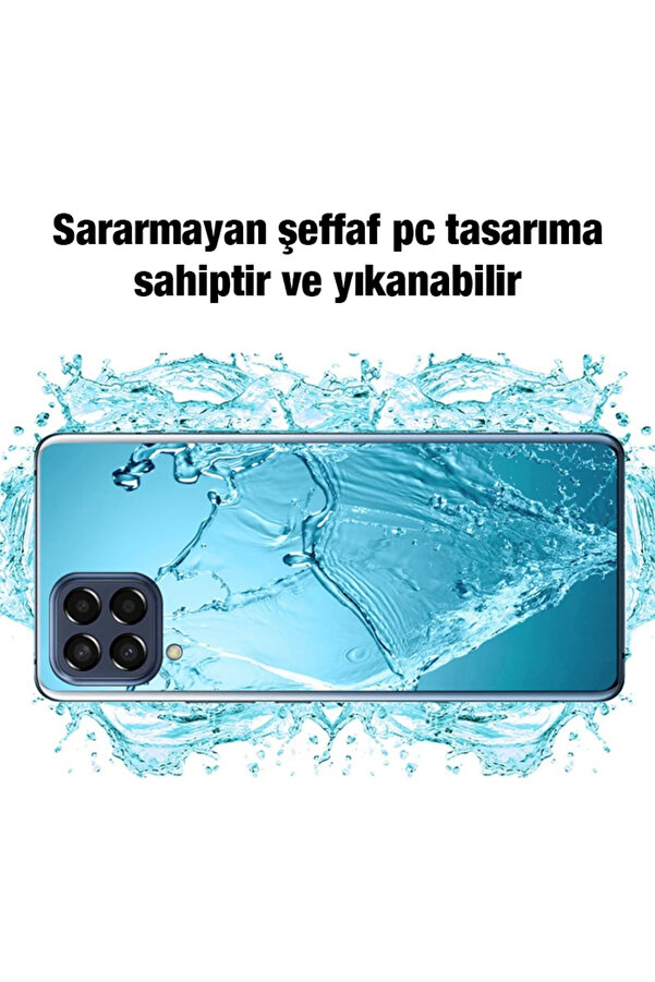Ally Sm Galaxy M53 Kılıf Kamera Korumalı Ultra İnce Şeffaf Si̇li̇kon Kılıf- - Dropx7174-5156