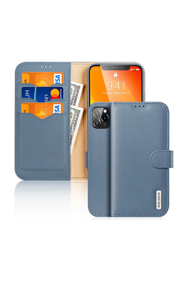 Dux Duci̇s İphone 11 Pro 5.8İnç Kılıf Mıknatıslı Cüzdanlı Deri̇ Kılıf Hi̇ - Dropx1235-9143