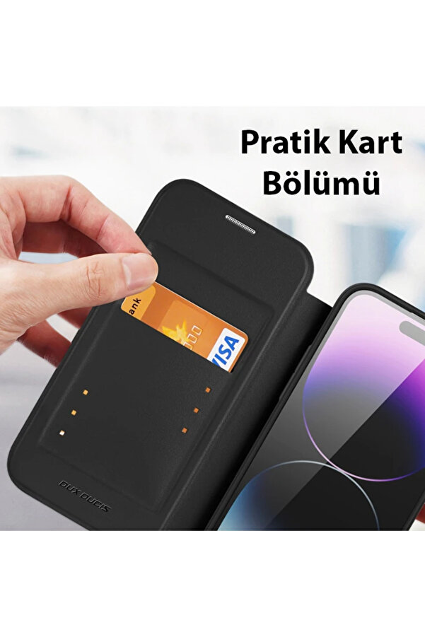 Dux Duci̇s İphone 14 Pro 6.1 Kılıf Ski̇n X Pro Seri̇es Magsafe Kapaklı Kılıf F - Dropx3302-6294