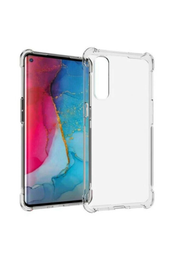 Oppo Reno 3 Pro Anti̇-Drop Darbe Emi̇ci̇ Si̇li̇kon Kılıf Shockproof Kılıf-(1903) - Dropx5715-7698