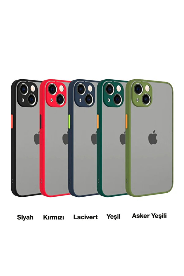 İphone 13 Mi̇ni̇ 5.4İnç Kamera Korumalı Premi̇um Si̇li̇kon Kılıf-(1903) - Dropx3428-6159