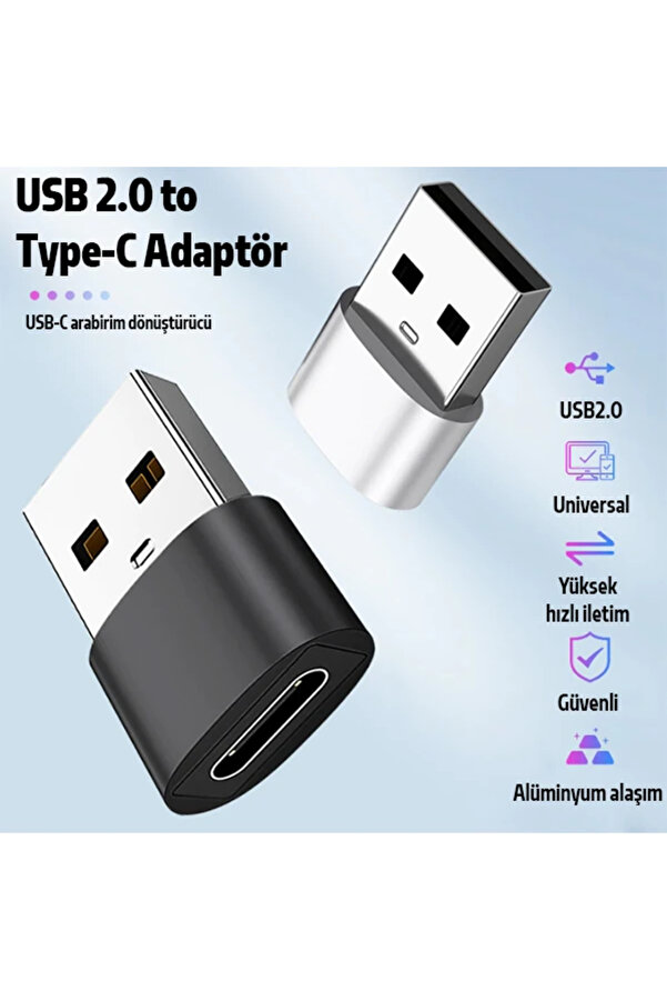 Ally Usb To Type-C Di̇şi̇ Çevi̇ri̇ci̇ Dönüştürücü Adaptör-(5775) - Gms2116-2046