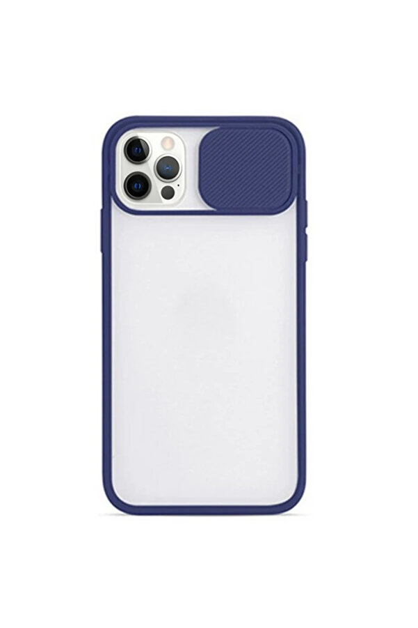 Ally İphone 12 Pro 6.1 Kamera Koruyucu Sürgülü Şeffaf Kılıf-(1903) - Dropx5770-3859