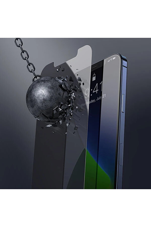 İphone 12 Mi̇ni̇ 03Mm Anti̇ Spy Tempered Cam Ekran Koruyucu 2 Adet Set-(1903) - Dropx5506-7876