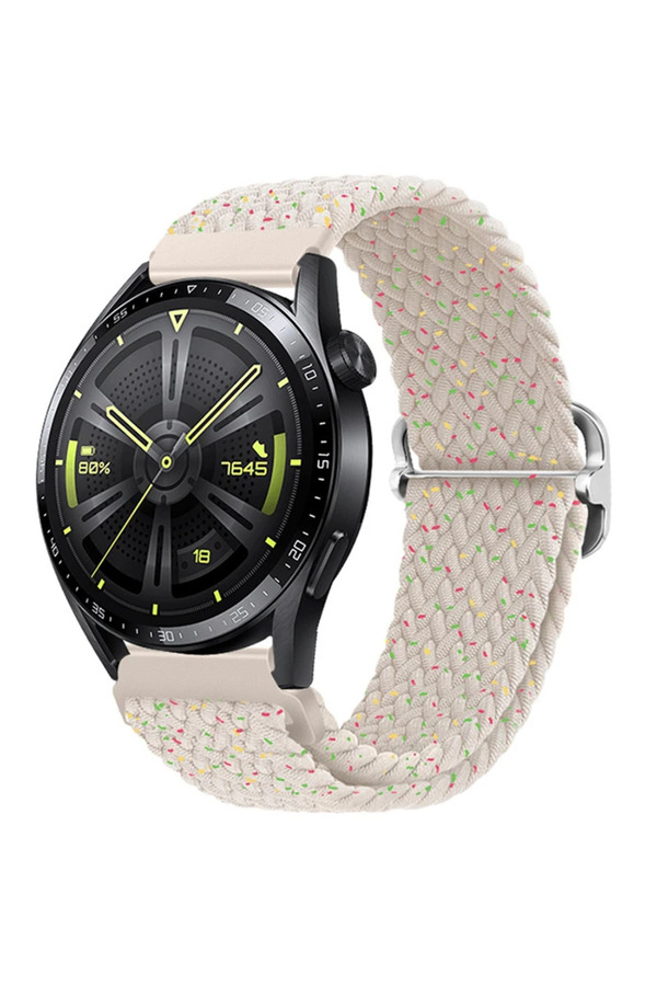 Ally 22Mm Gear S3 Watch 4 -Gt2 Gt2E 46Mm Japon Tokalı Elasti̇k Kayış Kordon-(1 - Dropx4691-9153