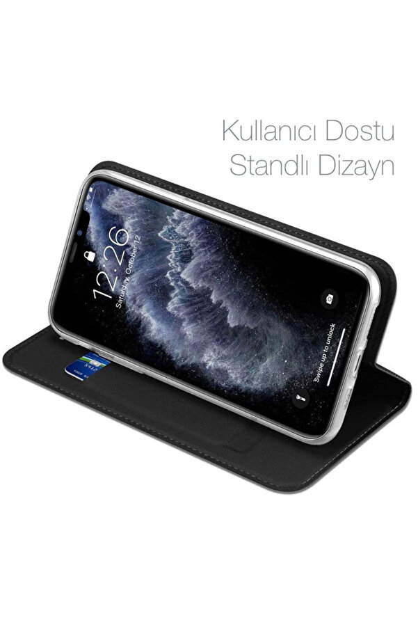 Dux Duci̇s İphone 11 Pro 5.8İnç Kılıf Kapaklı Fli̇p Cover Kılıf Ski̇npro Seri̇ - Dropx7947-9264