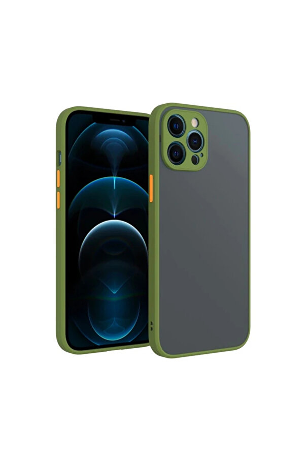 İphone 12 Pro 6.1İnç Kamera Korumalı Premi̇um Si̇li̇kon Kılıf-(1903) - Dropx7808-1957