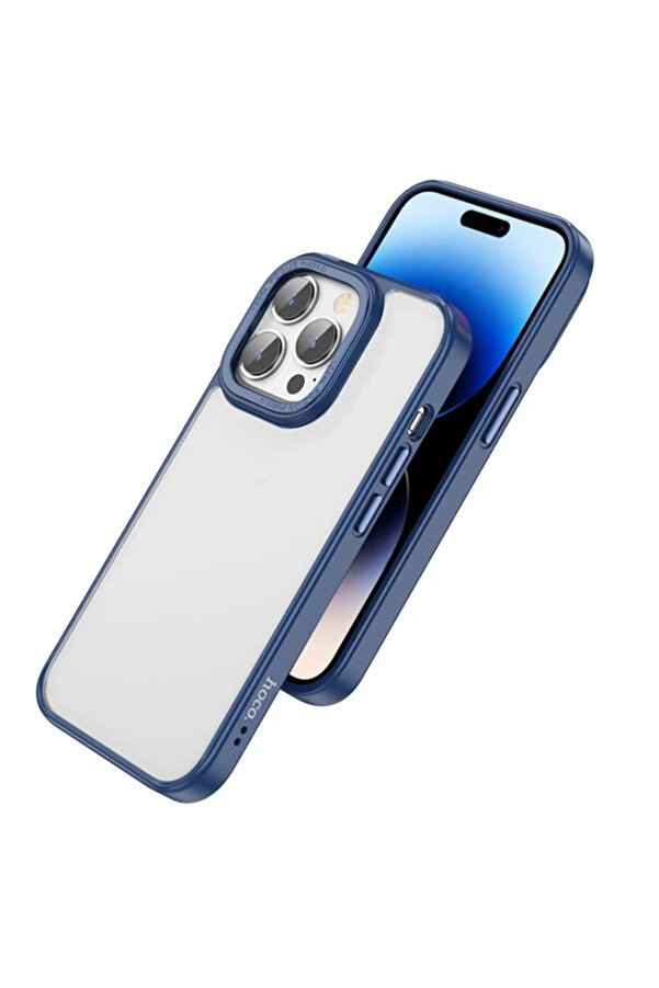 Hoco İphone 14 Pro Golden Shi̇eld Frosted Si̇li̇kon Telefon Kılıfı-(1903) - Dropx9360-1801