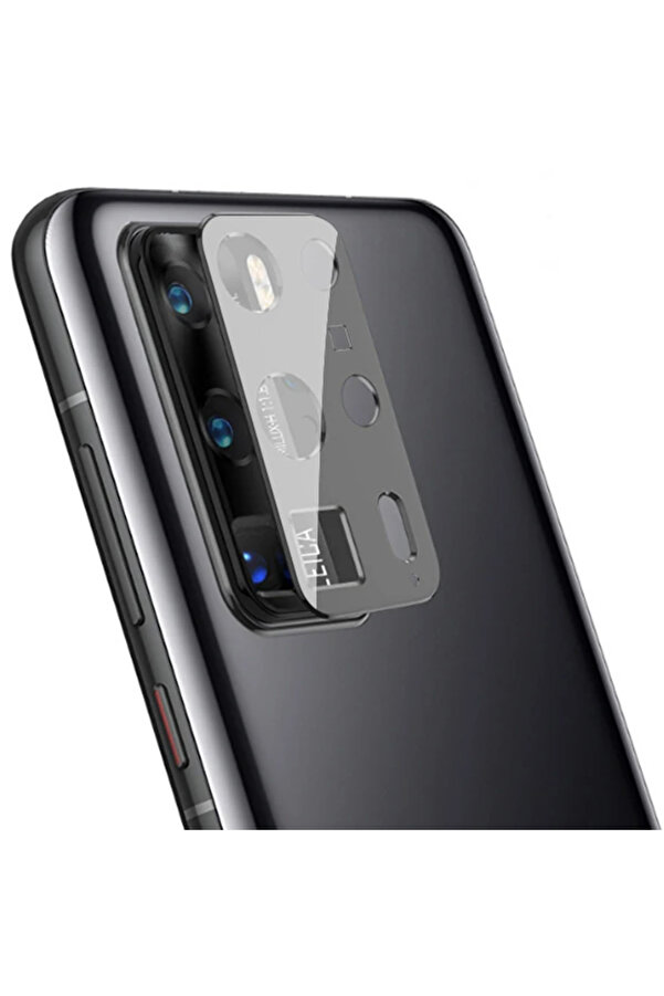 Huawei̇ P40Pro+ Plus Kamera Koruma Cam+ Metal Lens Full Set Bi̇rleşi̇k-(1903) - Alvn1751-2816