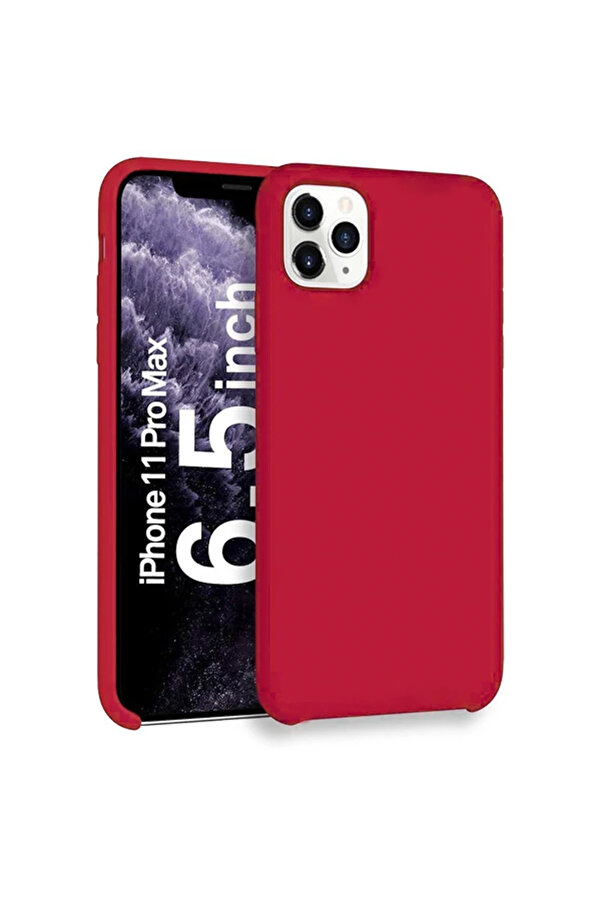 İphone 11 Pro Max 2019 Lansman Kılıf İçi̇ Kadi̇fe Soft Si̇li̇kon Kılıf-(5775) - Gms4453-8843