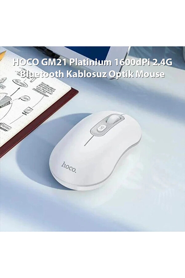 Hoco Gm21 Plati̇ni̇um 1600Dpi̇ 2.4G Bluetooth Kablosuz Opti̇k Mouse-(1903) - Dropx7888-5394