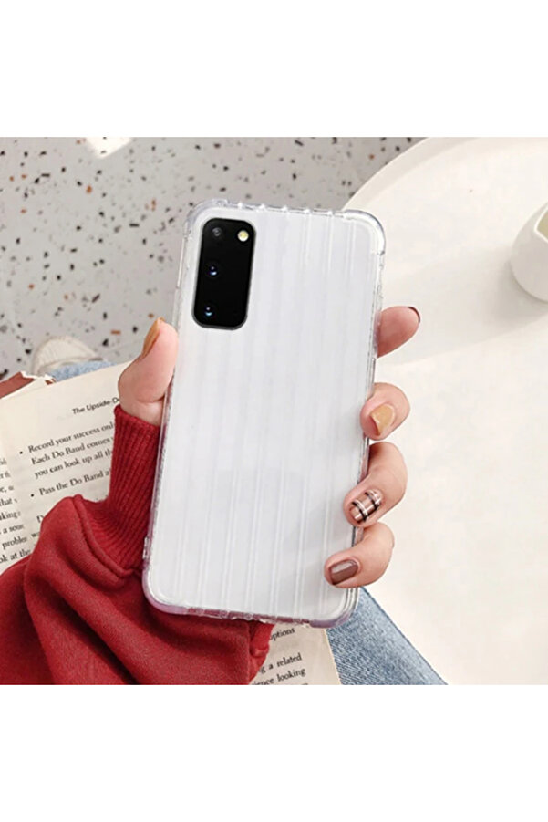 Ally Samsung Galaxy S20 Trunk Li̇nes İnce Soft Si̇li̇kon Kılıf-(1903) - Dropx1831-1234