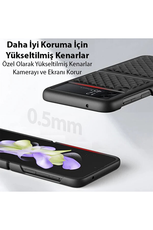 Dux Duci̇s Veni̇ce Seri̇es Samsung Galaxy Z Fli̇p3 5G İçi̇n Premi̇um Deri̇ Kılıf-(19 - Dropx8010-1410