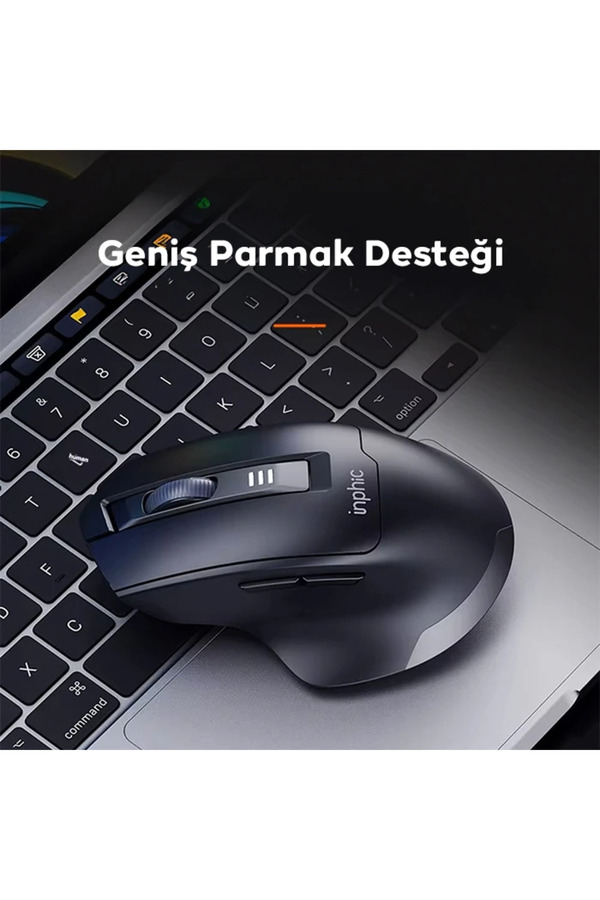 İnphi̇c M9 Kablosuz Fare Ergonomi̇k Şarj Edi̇lebi̇li̇r Sessi̇z Kullanım 2.4G 500 Mah U - Mle9625-3710