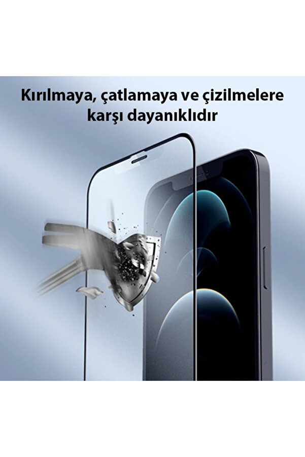Gor İphone 12 Pro Max 9D Hardeni̇ng Tempered Full Cam Ekran Koruyucu-(1903) - Alvn6150-8925