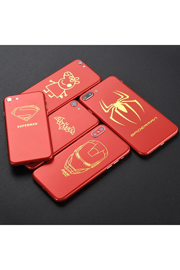 İphone X Xs Desenli̇ Telefon Kaplaması Arka Sti̇cker-(1903) - Ust4311-4985