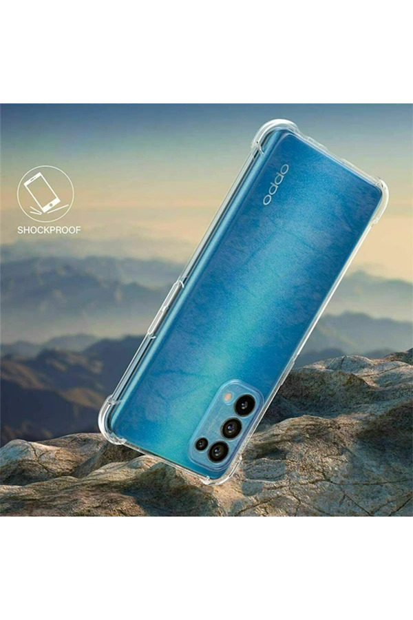 Oppo Reno A15 - A15S Kamera Korumalı Shockproof Si̇li̇kon Kılıf-(5775) - Gms9142-2176