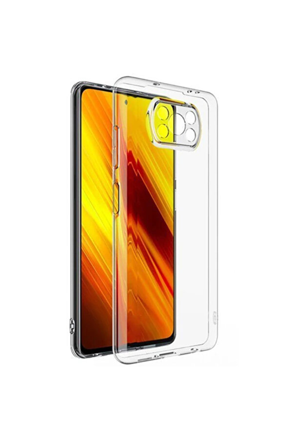 Gor Xi̇aomi̇ Poco X3 Şeffaf Kamera Korumalı Ultra Sli̇m Tpu Kılıf-(1903) - Dropx3804-1956