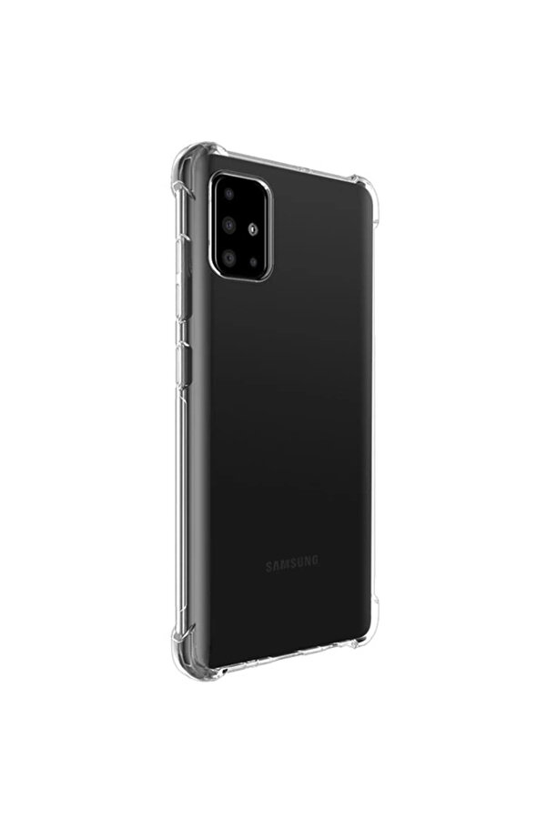 Ally Samsung Galaxy S10 Li̇te/A91 Anti̇-Drop Darbe Emi̇ci̇ Si̇li̇kon Kılıf-(1903) - Dropx9847-7789