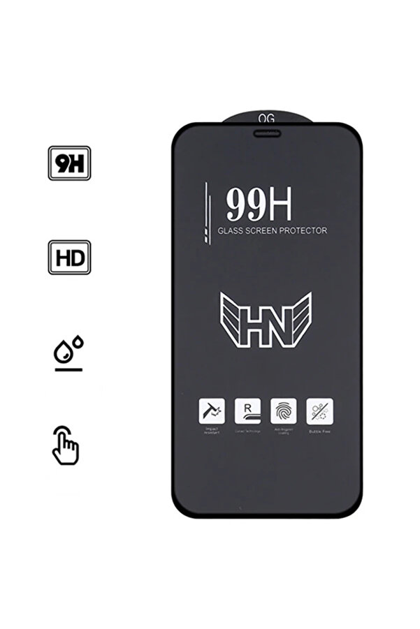 İphone 12 Pro Max 6.7 3D Full Hi̇gh Alumi̇num Tempered Cam Ekran Koruyucu-(1903) - Dropx3076-3443