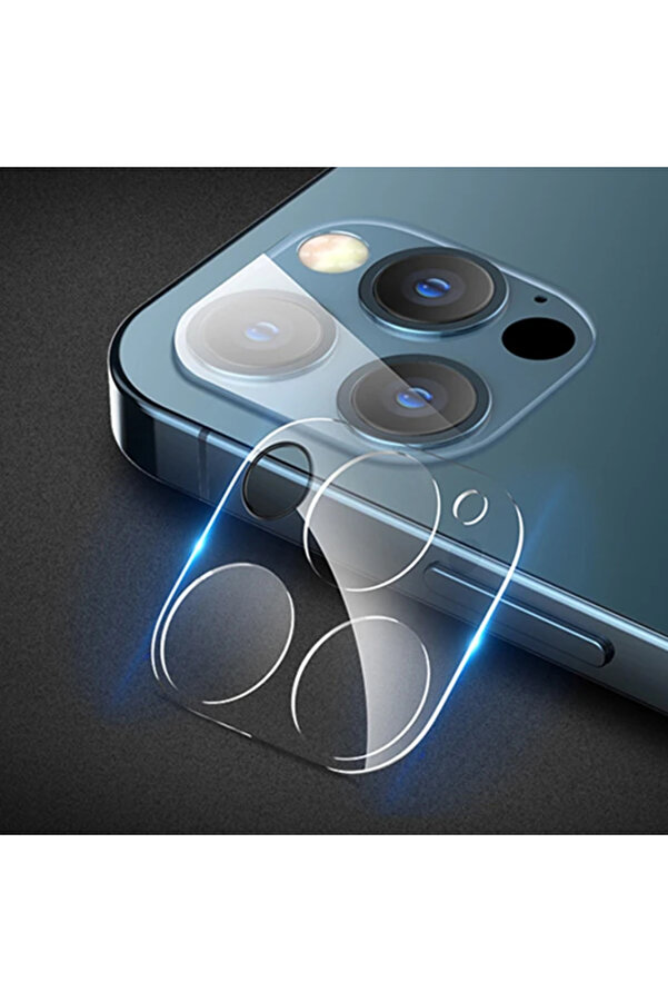 İphone 12 Pro Max 6.7 Hat-Pri̇nce 9H 3D Full Tempered Cam Kamera Koruyucu-(5775) - Gms9706-4655