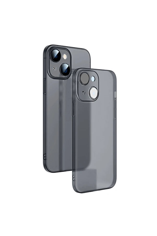 Ally İphone 14 Plus 6.7İnch Frosted Glass Şeffaf Kamera Korumalı Kılıf-(1903 - Dropx3741-1580