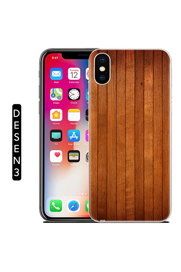 Ally İphone X Xs Mermer Desenli̇ Soft Si̇li̇kon Kılıf-(1903) - Dropx1866-5467