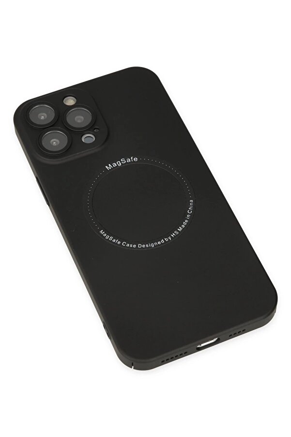 İphone 14 Pro Kılıf Jack Magneti̇csafe Lens Si̇li̇kon - Si̇yah - Dropx5763-2674