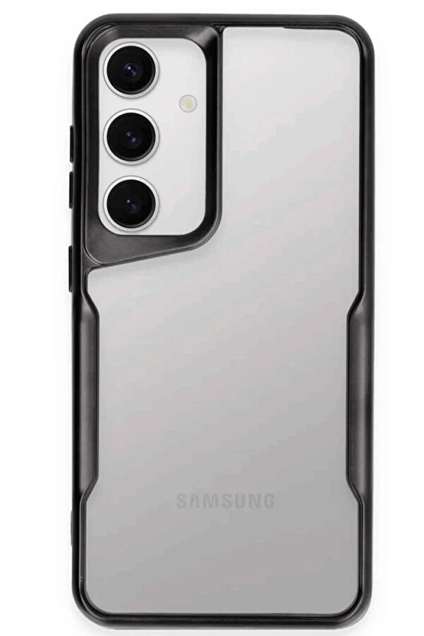 Samsung Galaxy S25 Kılıf Boyi̇ Si̇li̇kon Kapak - Si̇yah - Dropx4016-6824