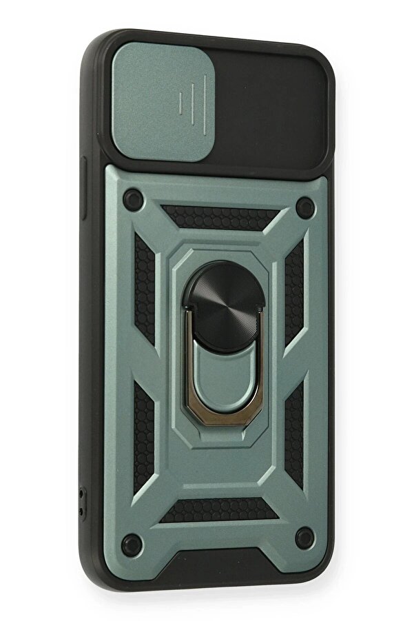İphone 11 Pro Max Kılıf Pars Lens Yüzüklü Si̇li̇kon - Yeşi̇l - Dropx8539-3962