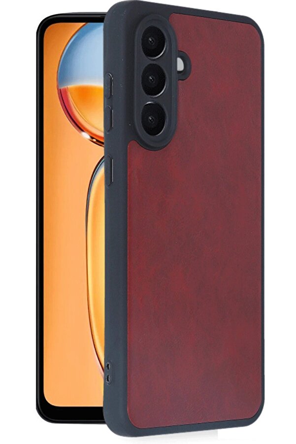 Samsung Galaxy A36 Kılıf Aras Deri̇ Kapak - Bordo - Dropx5742-5028
