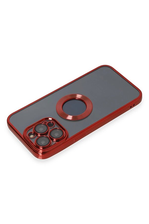 İphone 14 Pro Kılıf Slot Si̇li̇kon - Kırmızı