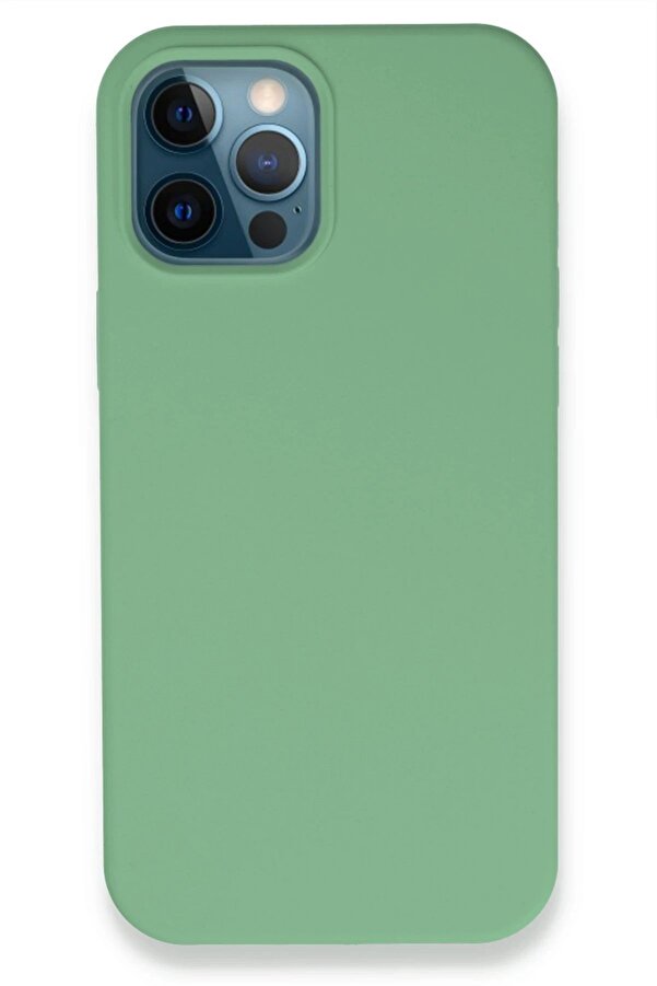 İphone 12 Pro Kılıf Lansman Legant Si̇li̇kon - Yeşi̇l