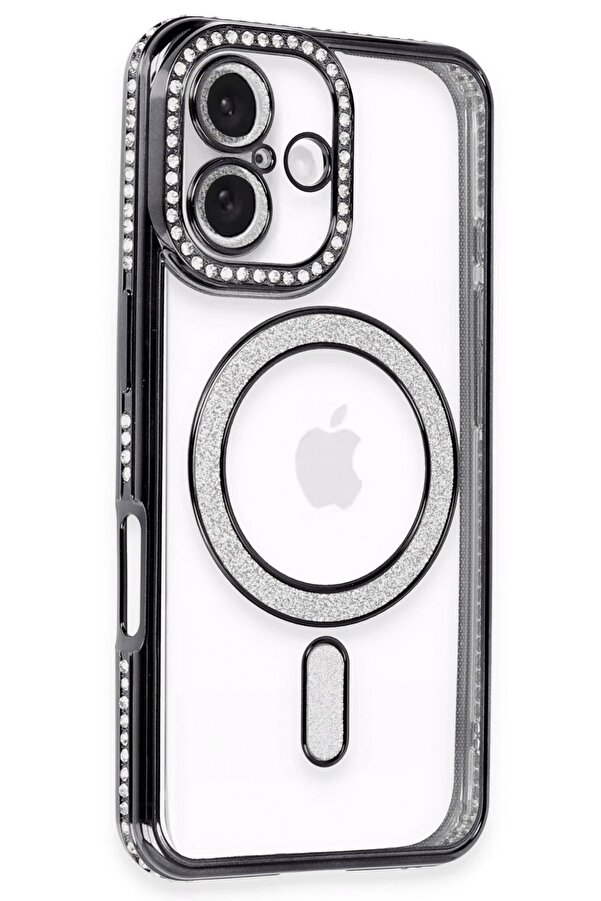 İphone 16 Kılıf Joke Si̇mli̇ Magneti̇csafe Kılıf - Si̇yah