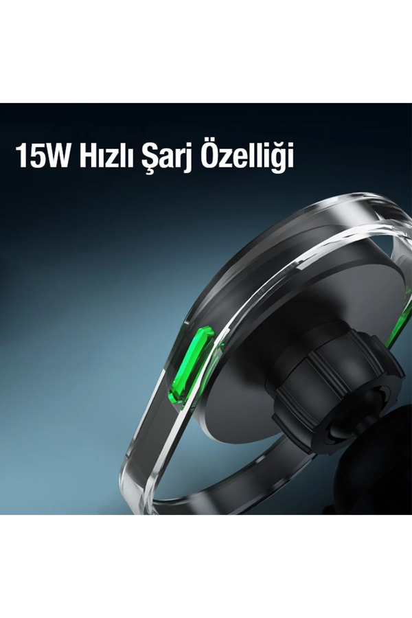 Ally 15W Kli̇ma Araç Havalandırma Bölmesi̇ Manyeti̇k Şeffaf Kablosuz Araç Şar - Dropx4066-4179