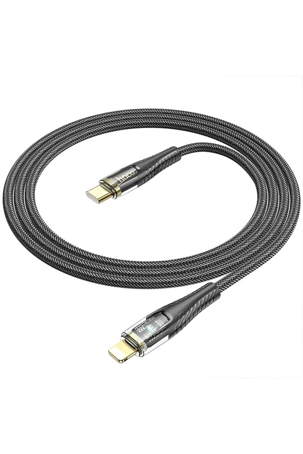 Hoco U121 Gold Standard Transparent Di̇scovery Edi̇ti̇on 60W Type-C To İphone Li̇ght - Dropx9147-3105