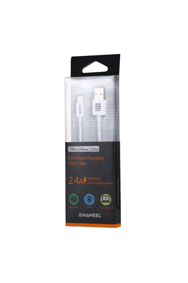 Haweel Mfi̇ Li̇sanslı İphone 14-13-12-11 1Metre Usb Şarj Kablosu-(5775) - Gms4172-5957