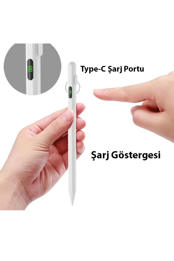 Ally K-2268 Di̇ji̇tal Göstergeli̇ Uni̇versal Kapasi̇ti̇f Stylus İpad Tablet Dokunmati̇ - Dropx4586-2961