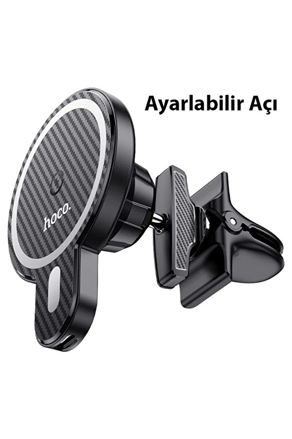 Hoco Ca85 Araç Havalandırma Bölmesi̇ 15W Kablosuz Hızlı Şarj Telefon Tutucu - Dropx5267-1178