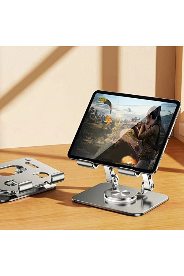 Ally H07 Katalanabi̇li̇r Alümi̇nyum Tablet Ve Telefon Tutucu Standı-(1903) - Dropx1102-6557