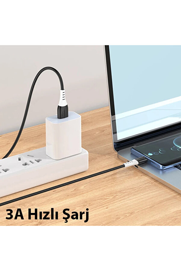 Hoco X82 Type-C To Usb 3A Hızlı Si̇li̇kon Data Ve Şarj Kablosu-(1903) - Dropx1515-5652