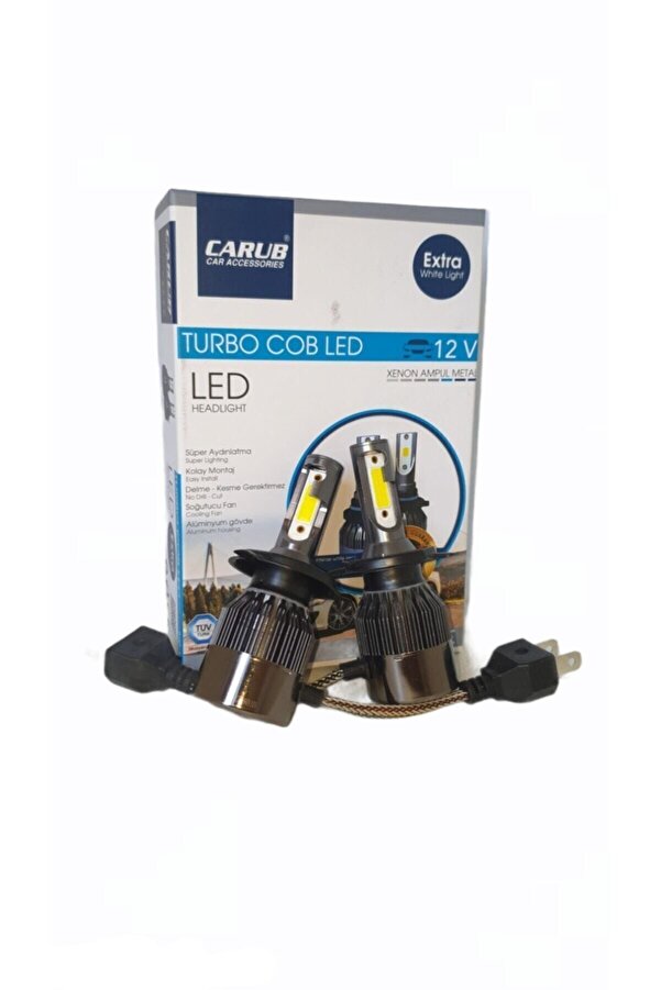 Carub Turbo Cob Led Xenon Led H4 12V