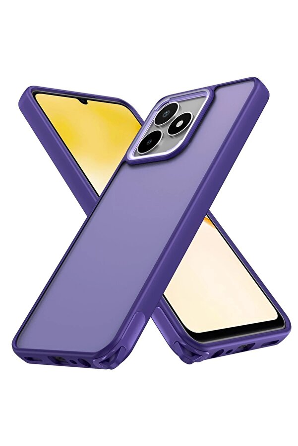 Realme C53 Kılıf Elegant Kapak - Deri̇n Mor - Dropx9367-7378